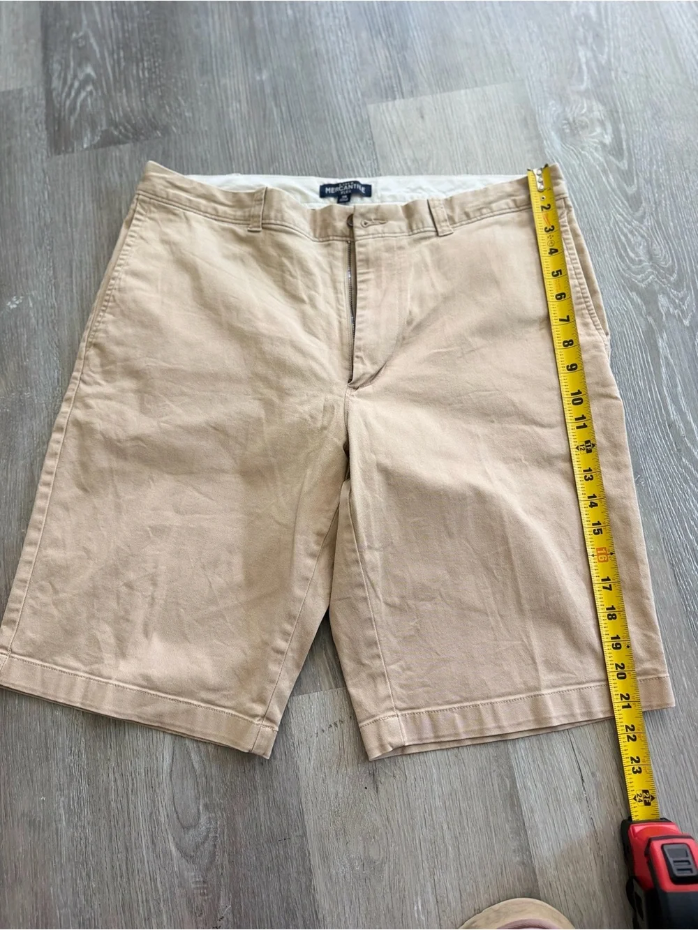 J. Crew Men's Khaki Flat-Front Chino Shorts